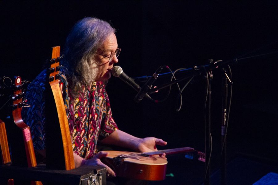 David Lindley onstage at the Wildey Theatre